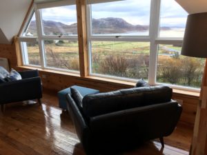 View out of Windyhill Cottage Lounge window